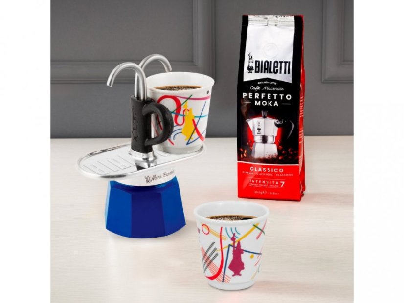 BIALETTI | Juego MINI EXPRESS "R" - 2 Tazas KANDINSKY