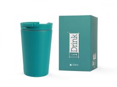 IDRINK Termohrnek z nerezové oceli, 260 ml, tyrkysový