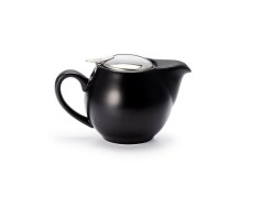 CHA CULT Čajová Porcelánová Konvice se Sítkem „Saara“ Černá 500ml