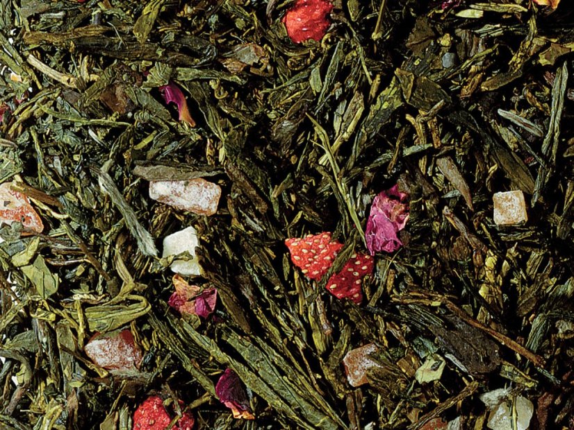 Mezcla de té blanco y verde Beso de Ángel [con notas de maracuyá] 100g