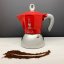 BIALETTI MOKA KONVIČKA INDUCTION ČERVENÁ NA 2 ŠÁLKY