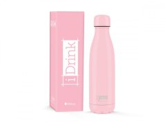 iDRINK | Botella termos de acero inoxidable, Pink 500 ml