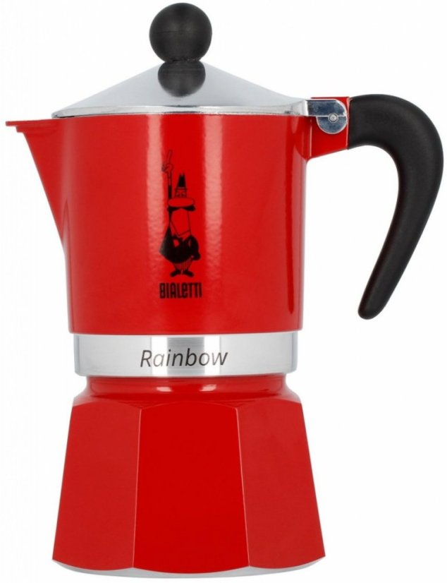 BIALETTI MOKA RAINBOW ROJA 6 Tazas