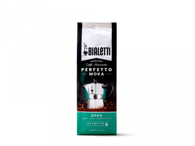 BIALETTI MLETÁ BEZKOFEJNOVÁ KÁVA PERFETTO MOKA DECAF 250gr.