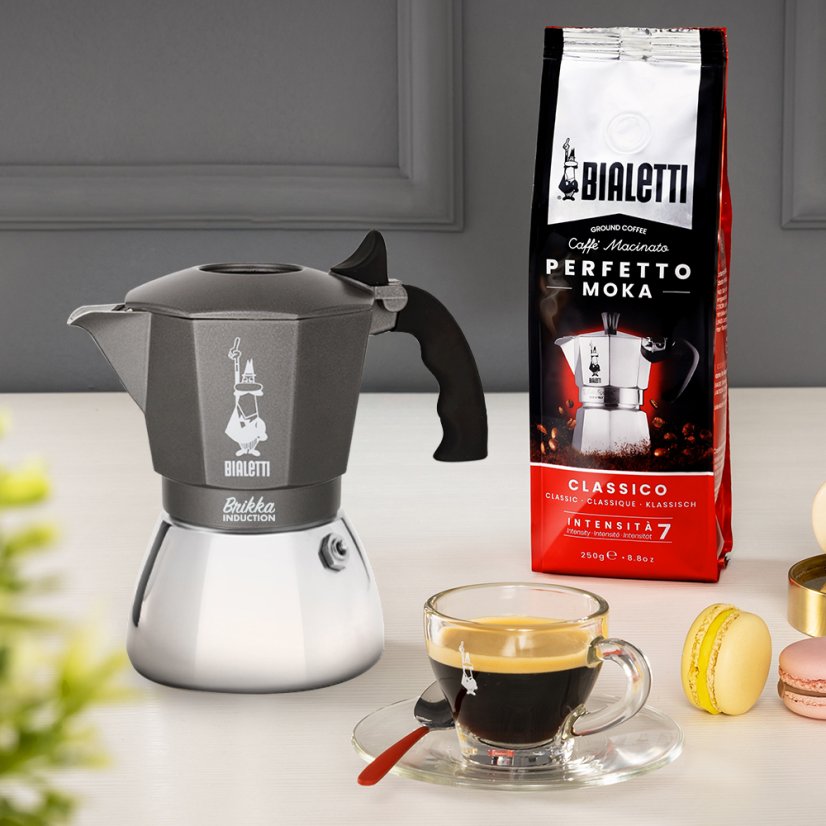 BIALETTI MOKA KEET BRIKKA INDUKCJA NA 4 FILIŻANKI
