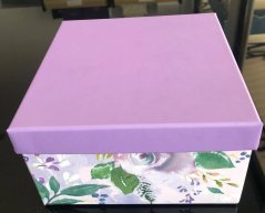 CAJAS DE REGALO |  Juego de 3 cajas "Purple Flower"