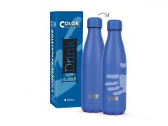 iDRINK | Botella termos de acero inoxidable, Color Change Blue 500 ml