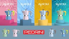 PEDRINI MOKA KONVICE MyMoka Color Růžová 6 šálků, objem 270 ml