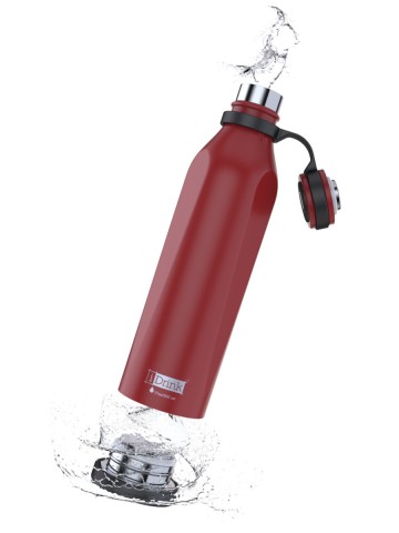 B-EVO termoszpalack, matt piros, 500 ml