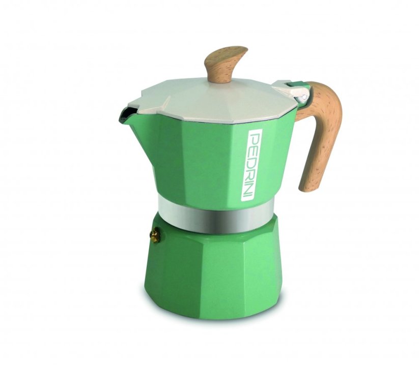 PEDRINI MOKA KONVICE MyMoka Color Zelená 6 šálků, objem 270 ml