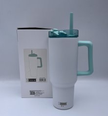 Termohrnek Travel Mug s brčkem 1200 ml bílý