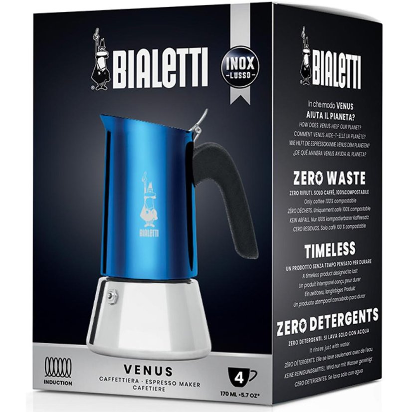 BIALETA MOKA VENUS AZUL 6 TAZAS PARA INDUCCIÓN