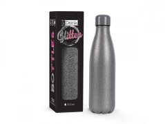 iDRINK | Botella termos de acero inoxidable, Glitter Gray 500 ml