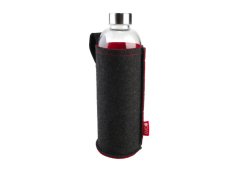 FOREVER - EVA Szklana butelka z filcowym rękawem 750 ml