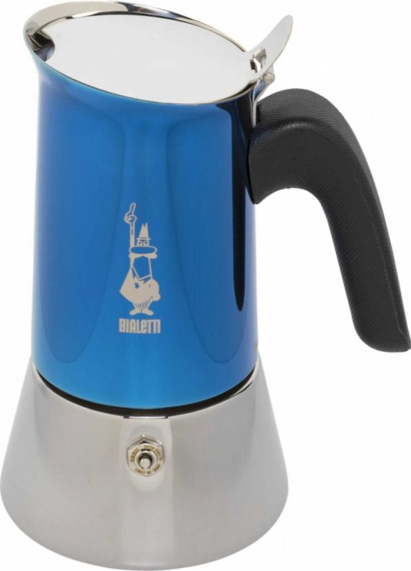 BIALETTI MOKA KANVIČKA VENUS INDUCTION na 6 ŠALKU MODRÁ INDUCTIO