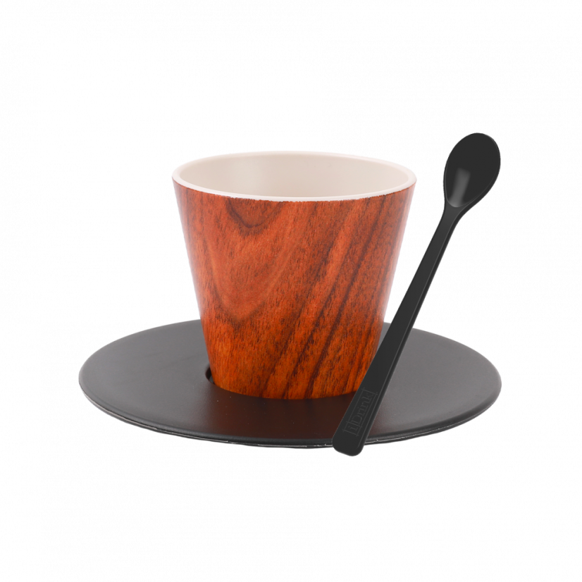 Filiżanka ze spodkiem i łyżeczką 90ml