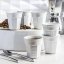 BIALETTI Bicchierini 60 ml 6 ks bílé Porcelánové Šálky na Espresso