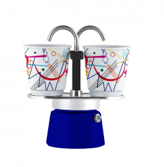 BIALETTI MOKA KONVIČKA SET MINI EXPRESS "R" 2 ŠALKY KANDINSKY +2 HRNKY