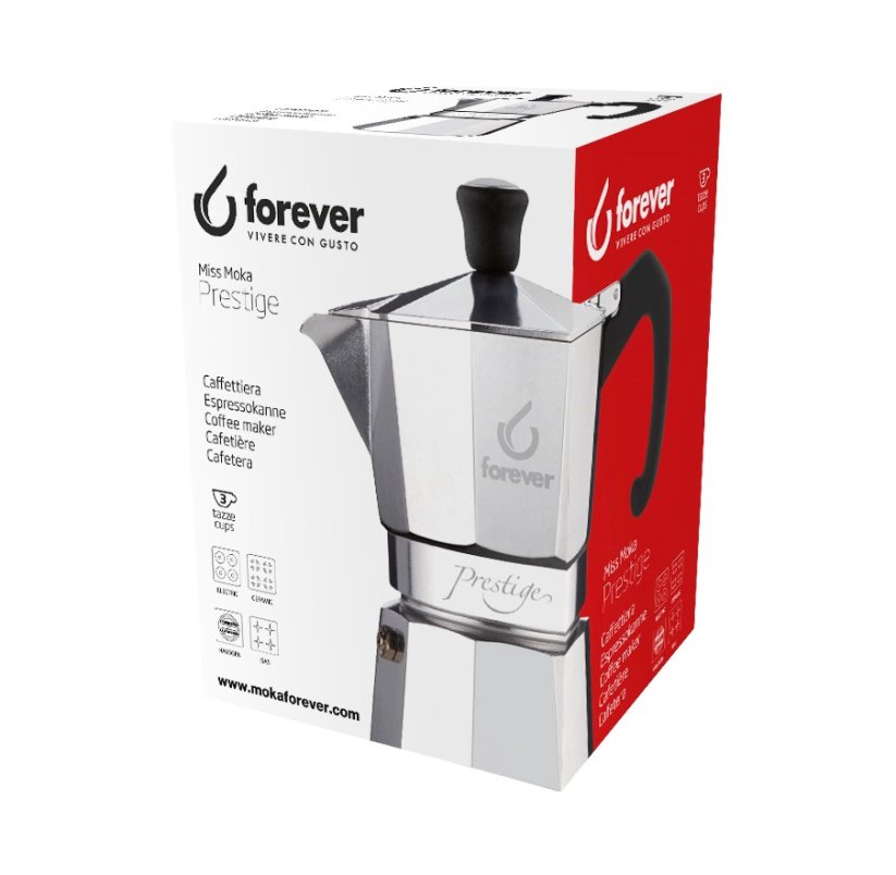 FOREVER Moka konvice PRESTIGE hlinik  3 šalky  170 ml