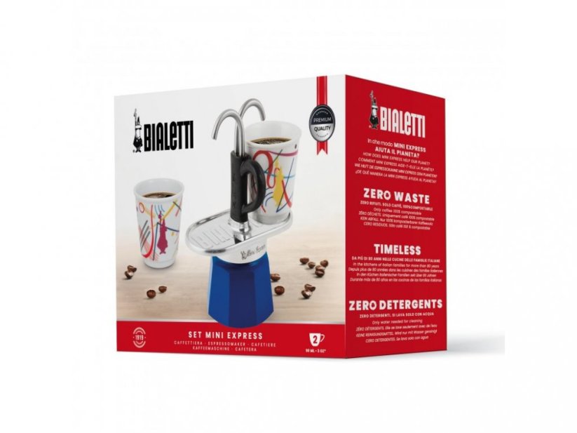 BIALETTI SET MINI EXPRESS "R" 2 ŠALKY KANDINSKY +2 HRNKY