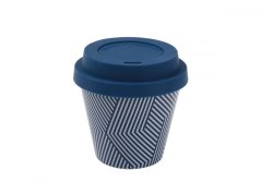 IDRINK Mini taza térmica, patrón Óptico, 90ml