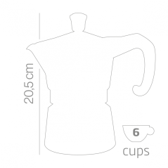 FOREVER MOKA KONVIČKA PRESTIGE INDUCTION na 6 Šálků