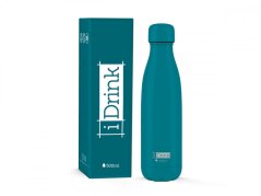 iDRINK | Nerezová kovová termoska, vzor turquoise, 500 ml