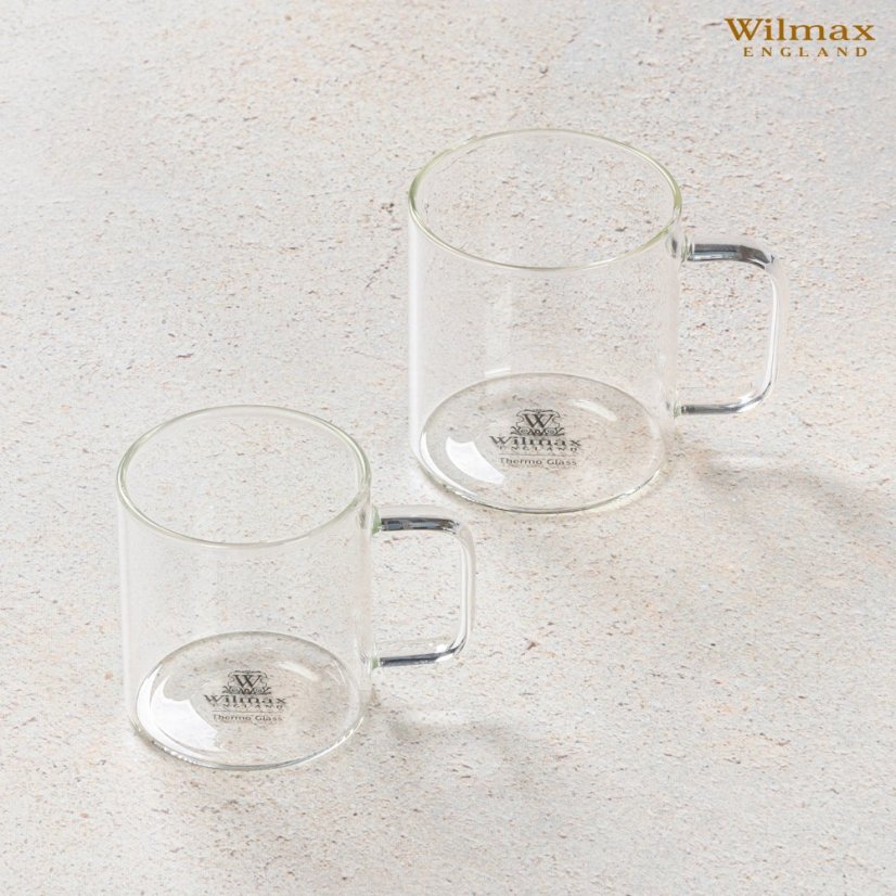 WILMAX termohrnek z borosilikátového skla 400 ml, balení 1 ks