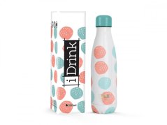 IDRINK Termoláhev z nerezové oceli, 500 ml, Barevné tečky