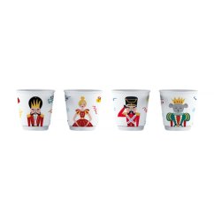 Bialetti set 4 šálok porcelán Luskáčik
