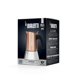 BIALETTI MOKA KONVICE VENUS 4 ŠÁLKY MĚDĚNÁ