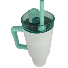IDRINK Vaso térmico Travel Mug con pajilla 1200 ml blanco