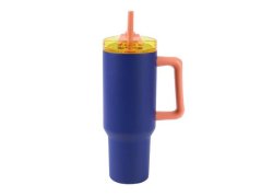 Termohrnek Travel Mug s brčkem 1200 ml modrý