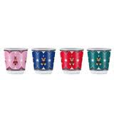 Sada 4 espresových šálok Bialetti Joyful Christmas, porcelán, 90 ml