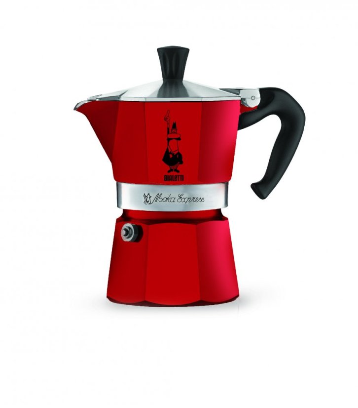 BIALETTI MOKA EXPRESS ROJA 3 Tazas