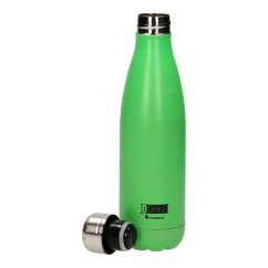 Botella térmica de acero inoxidable, verde que brilla en la oscuridad 500 ml