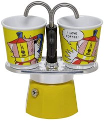 BIALETTI SET MINI EXPRESS "R"  2 šalky LICHTENSTEIN + 2 HRNKY