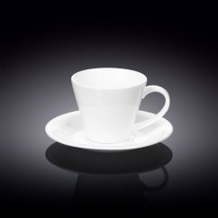 Wilmax 160 ML COFFEE CUP & SAUCER SET OF 2