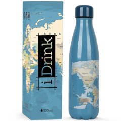 IDRINK Termoláhev z nerezové oceli 500ml motiv Modrá Mapa