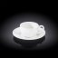 Wilmax 100 ML COFFEE CUP & SAUCER SET OF 2