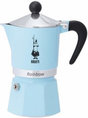 BIALETTI MOKA RAINBOW 3 ŠÁLKY SVĚTLOMODRÁ