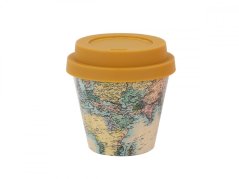 IDRINK Mini taza térmica, patrón Mapas antiguos, 90 ml