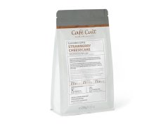 Café Cult ochutená zrnková káva "Jahodový tvarohový koláč" Cheescake 250g