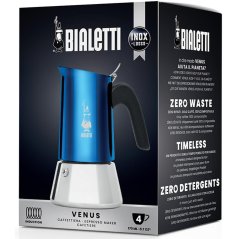 BIALETTI MOKA KONVIČKA VENUS INDUCTION na 6 ŠÁLKU MODRÁ INDUCTIO