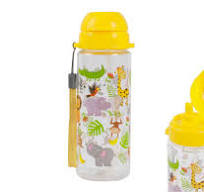 Gyerek Tritan iDrink kulacs szívószállal Animals SAVANA, 400 ml