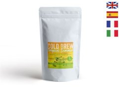 Tea Zöld tea keveréke Trópusi nyár mangóval és ananásszal Ízesített hideg tea 100g