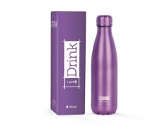 iDRINK | Botella termos de acero inoxidable, Purple Metal 500 ml