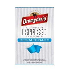 DROMEDARIO kapsle nespresso bez kofejnu,  variedad "Descafeinado"