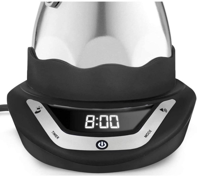 BIALETTI ELEKTRICKÁ MOKA KONVIČKA EASY S ČASOVAČEM NA 3 ŠÁLKY