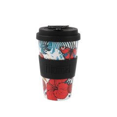 iDRINK Taza térmica iDRINK, diseño de Mariposas, 435 ml